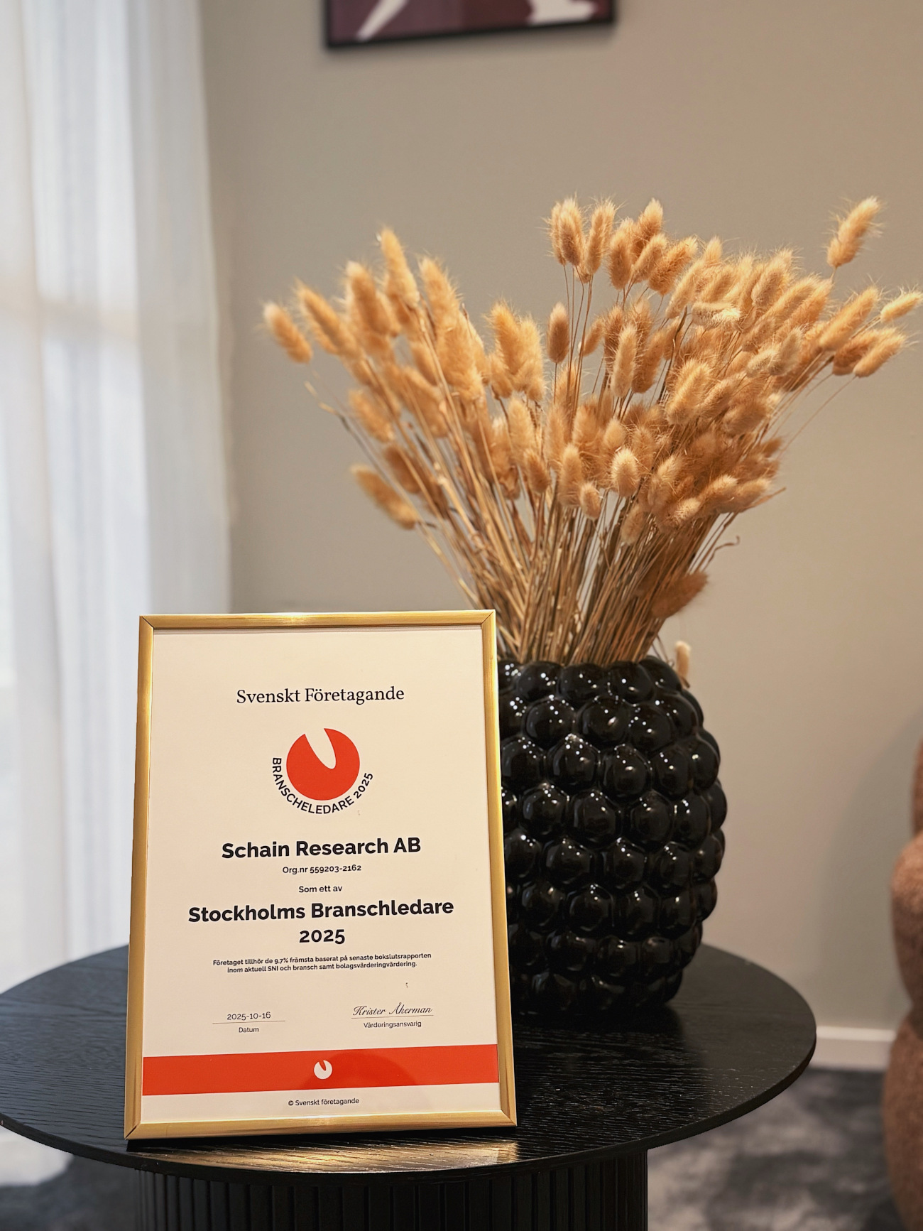 Stockholms Industry Leader Award 2025