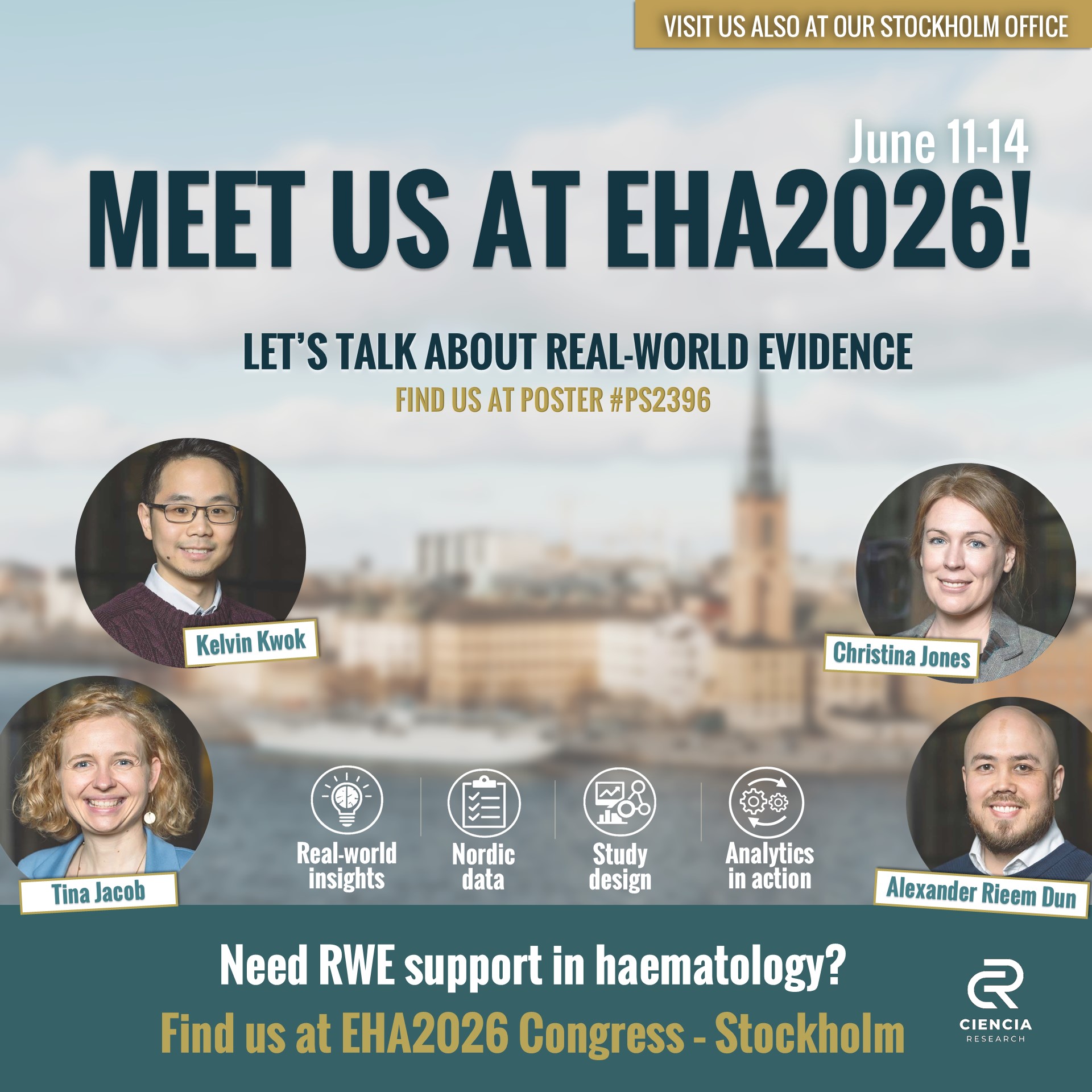 Heading to EHA2026 in Stockholm?  